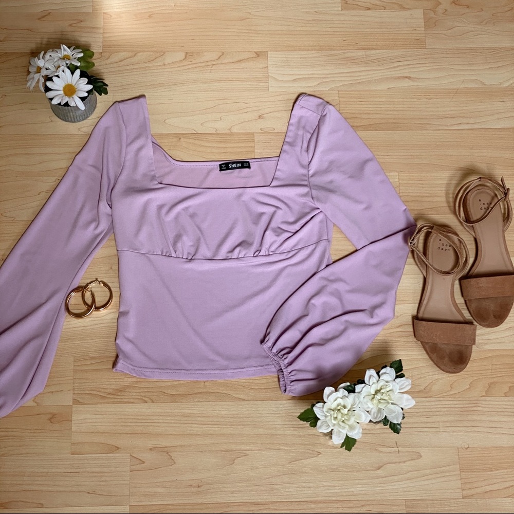 Square neck top